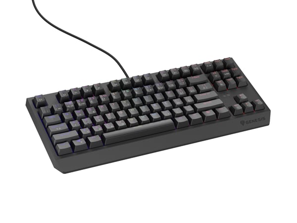 GENESIS Thor 230 TKL tastatur Spil USB QWERTY Tjekkisk, Slovakisk Sort