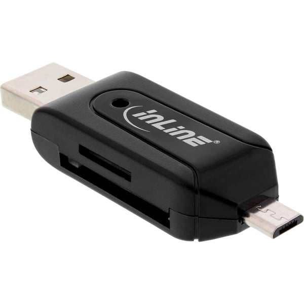 InLine 66779 kortläsare USB/Micro-USB Svart