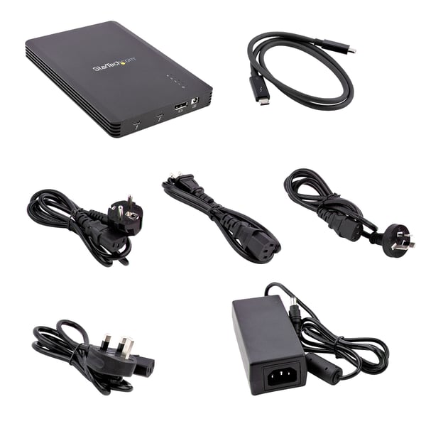 StarTech.com 4 Bay Thunderbolt 3 NVMe Kabinet, Til M.2 NVMe Solid State Drev, 1x DisplayPort Vid