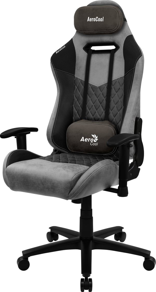 Aerocool DUKE AeroSuede Universal spelstol Svart, Grå