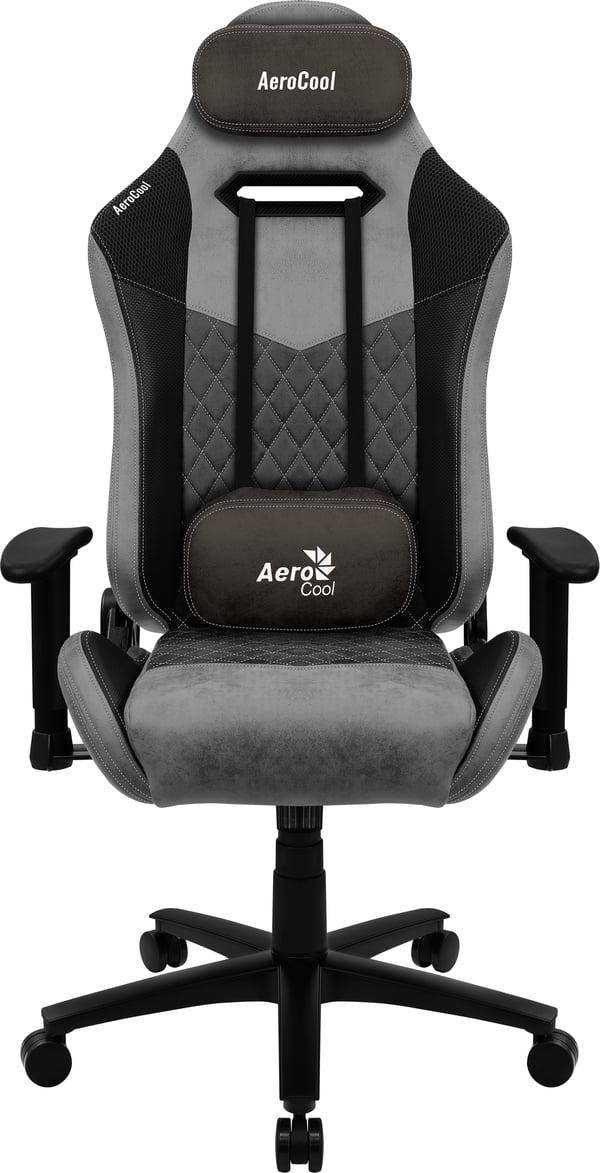 Aerocool DUKE AeroSuede Universal gamingstol Sort, Grå