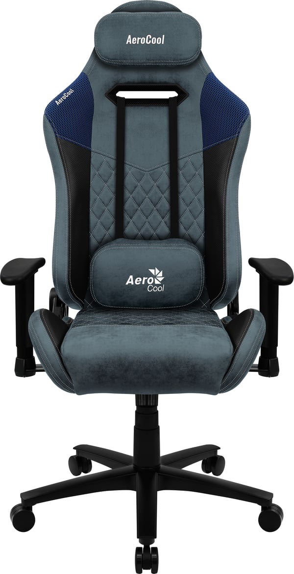 Aerocool DUKE AeroSuede Universal gamingstol Sort, Blå