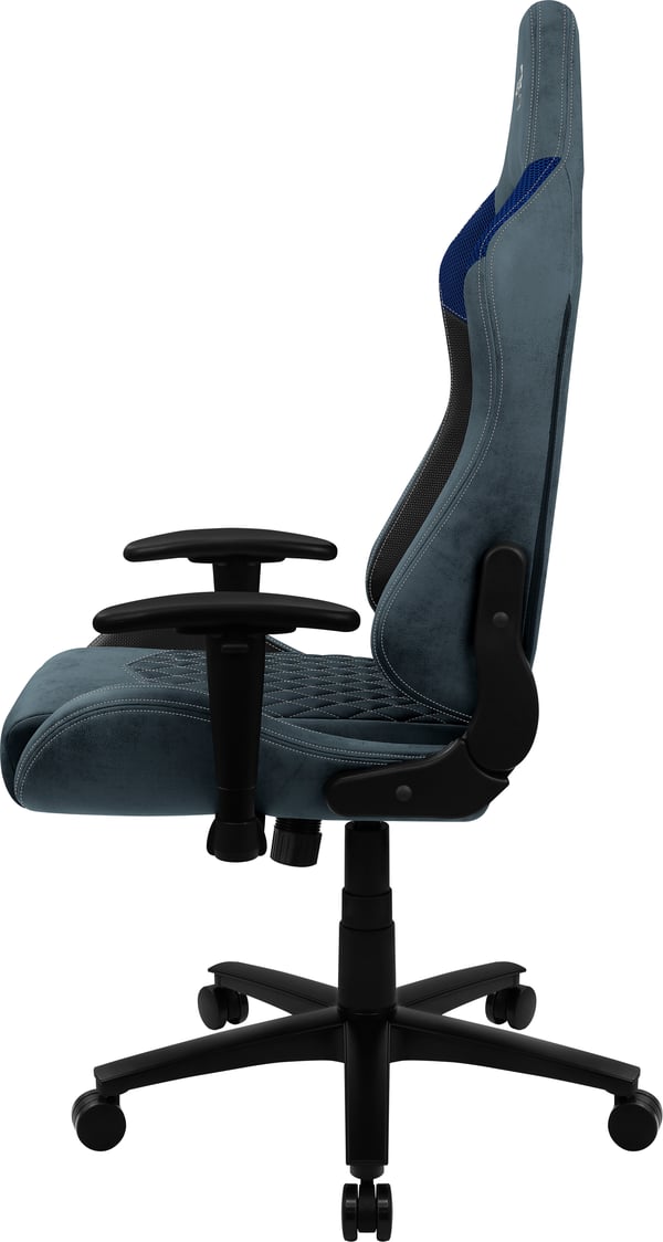 Aerocool DUKE AeroSuede Universal spelstol Svart, Blå