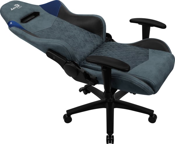 Aerocool DUKE AeroSuede Universal spelstol Svart, Blå