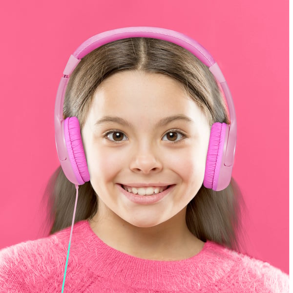 Celly KidsBeat Hovedtelefoner Ledningsført Headset Musik Lyserød