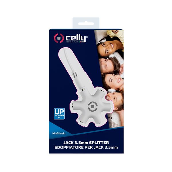 Celly MIX5LINEIN35WH lyd-deler Hvid