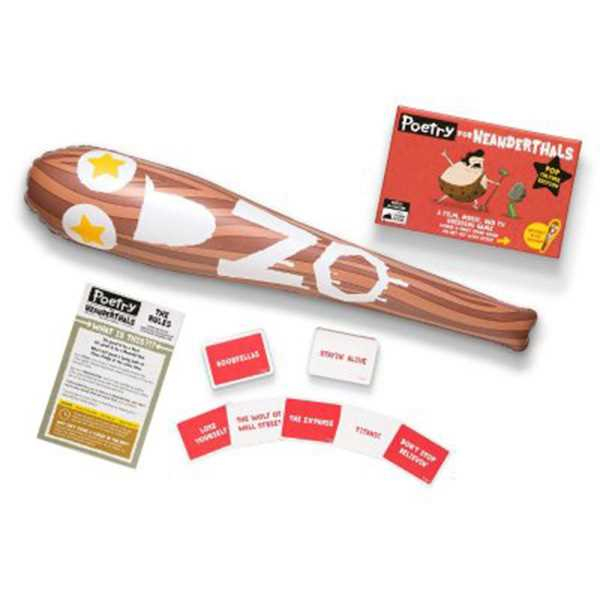 Asmodee Poetry for Neanderthals Pop Culture Edition A word game where you must speak good or get hit with stick.Earn points by getting teammates to guess secret words or phrases. Kortspil