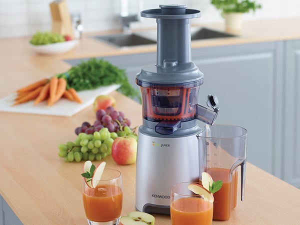 Kenwood PureJuice JMP601SI Hidas mehulinko 150 W Harmaa, Läpikuultava, Valkoinen