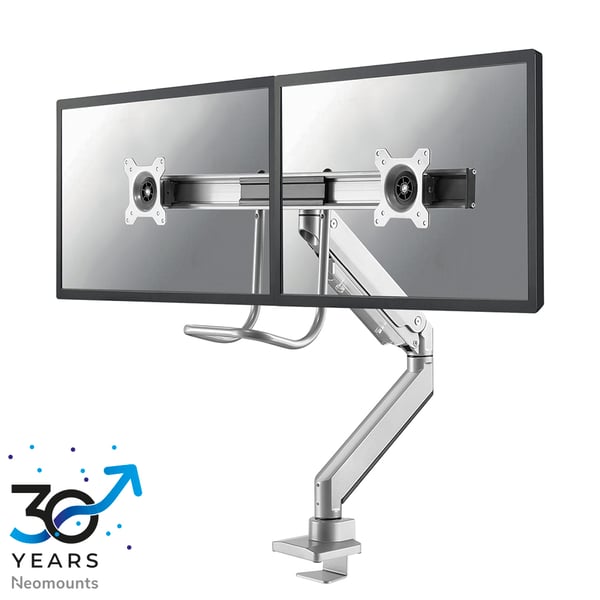 Neomounts NM-D775DXSILVER skærmbeslag og -stativer 81,3 cm (32") Skrivebord Sølv