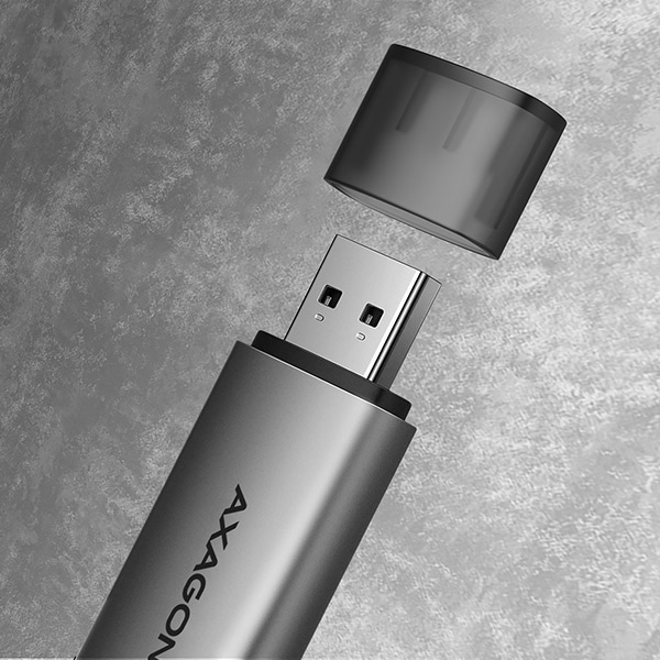 Axagon CRE-SAC kortinlukija USB 3.0 Type-A/Type-C Harmaa