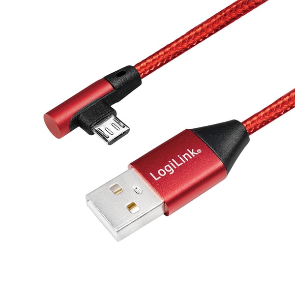 LogiLink CU0149 USB-kabel USB 2.0 0,3 m USB A Micro-USB B 0,48 Gbit/sek. Rød