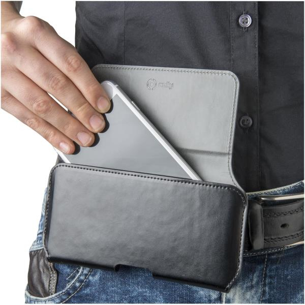 Celly Beltpro XL mobiltelefon etui Hylster Sort