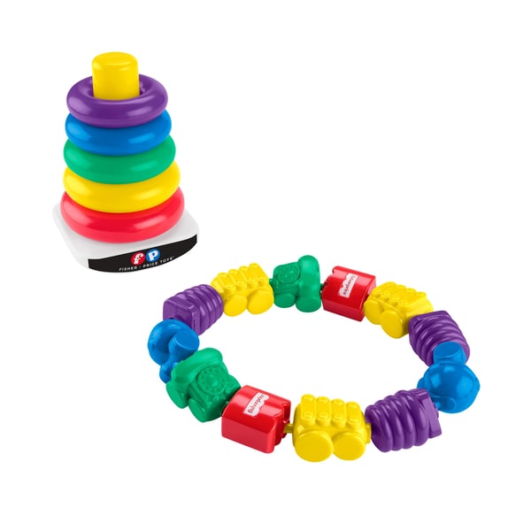 Fisher-Price Rock-a-Stack and Snap Lock Beads Bundle