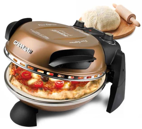G3 Ferrari Delizia pizzajärn och pizzaugn 1 pizza/pizzor 1200 W Svart, brons