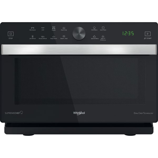 Whirlpool Supreme Chef MWP 337 SB Musta, Hopea Grillimikroaaltouuni Pöytämalli 33 L 900 W