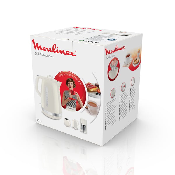 Moulinex BY320A vattenkokare 1,7 l 2400 W Elfenben