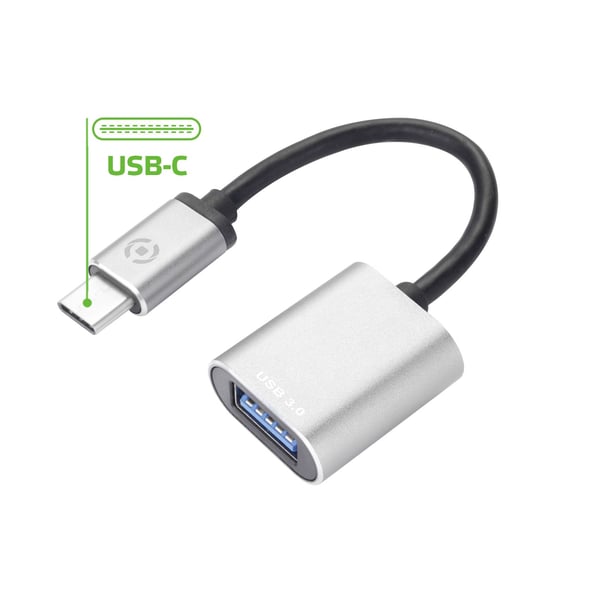 Celly PROUSBCUSBDS USB-kabel USB 3.2 Gen 1 (3.1 Gen 1) USB C USB A Sølv