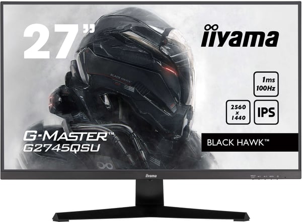 iiyama G-MASTER G2745QSU-B2 tietokoneen litteä näyttö 68,6 cm (27") 2560 x 1440 pikseliä Wide Quad HD LED Musta
