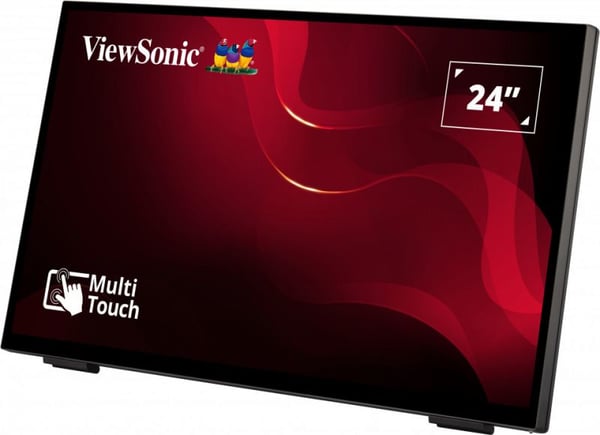 Viewsonic TD2465 skilte display Interaktivt fladpanel 61 cm (24") LED 250 cd/m² Fuld HD Sort Berøringsskærm