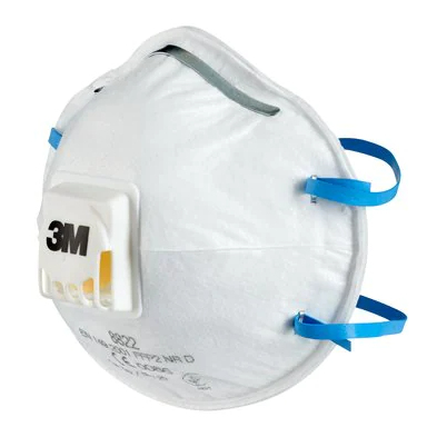 3M 8822PRO5 återanvändbart andningsskydd FFP2 Halvmask, andningsskydd Luftrenande andningsmask