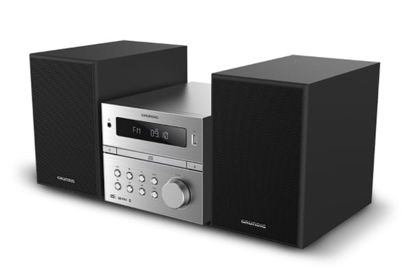 Grundig CMS 4200 Home audio micro system 120 W Sort, Sølv