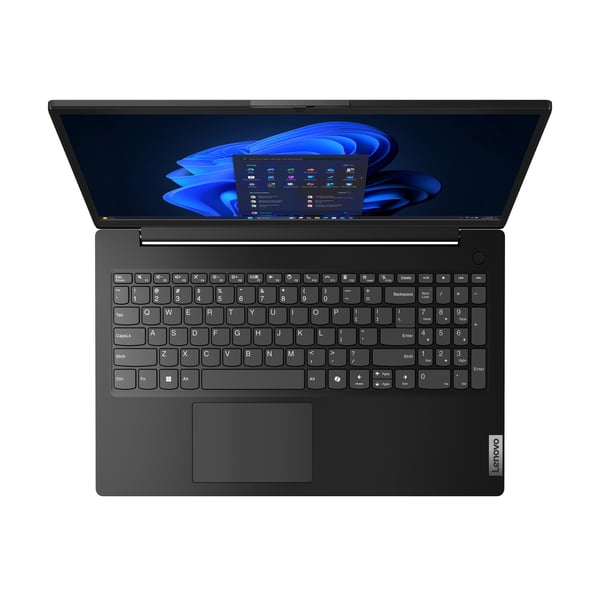 Lenovo V15 G7 IWC Intel Core 5 320 Kannettava tietokone 39,6 cm (15.6") Full HD 16 GB DDR5-SDRAM 512 GB SSD Wi-Fi 6 (802.11ax) Windows 11 Pro Musta Saksa