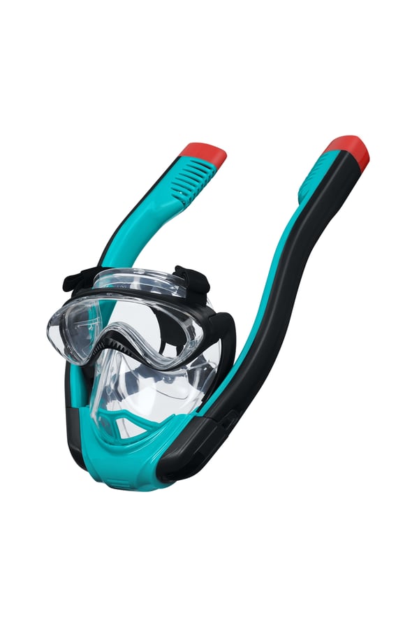 Bestway 24058 / 23 dykkemaske Silikone Sort, Rød, Transparent, Turkis Voksen