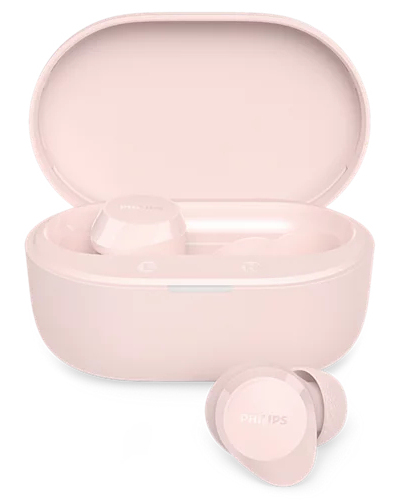 Philips TAT1300PK/00 kuulokkeet ja kuulokemikrofoni Langaton In-ear Puhelut/Musiikki USB Type-C Bluetooth Vaaleanpunainen