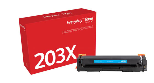 Everyday™ Syaani Toner by Xerox compatible with HP 203X (CF541X), High capacity Everyday™ Syaani Toner by Xerox compatible with HP 203X (CF541X), High capacity