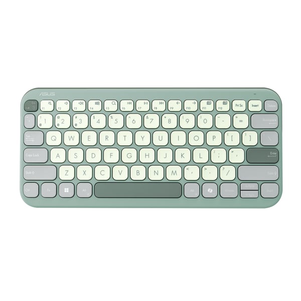 ASUS Marshmallow KW100 Kompakt Ultratunn Trådlös, Green Tea Latte, Bluetooth, DE (90XB0880-BKB070)