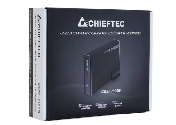 Chieftec CEB-7025S Hölje för lagringsenheter HDD- / SSD kabinett 2.5"