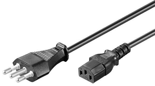 Microconnect PE100418 el-ledning Sort 1,8 m Strømstik type L C13 forbinder