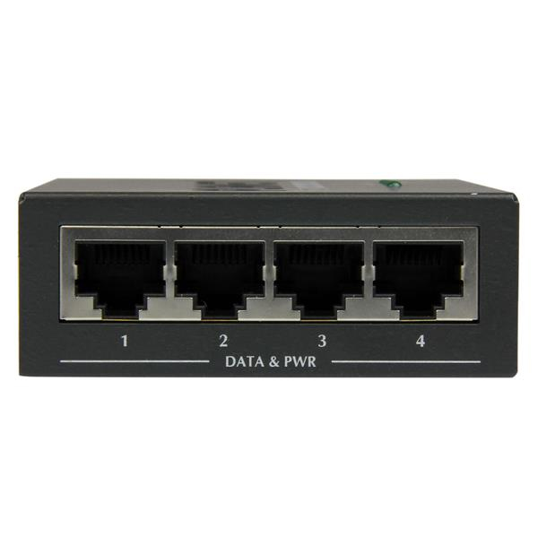 StarTech.com 4-portars Gigabit midspan - PoE+ injektor