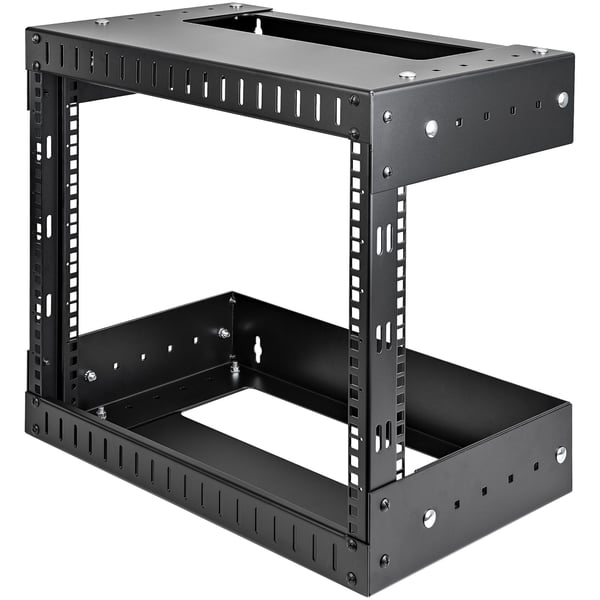 StarTech.com RK812WALLOA stativ 8U Vægmonteret stativ Sort