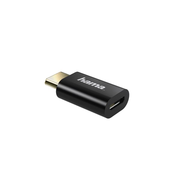 Hama Micro USB -sovitin - USB-C musta