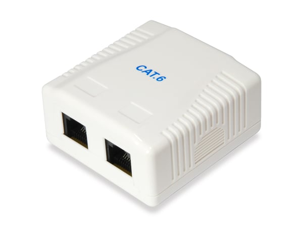 Equip 235214 uttagboxar RJ-45 Vit