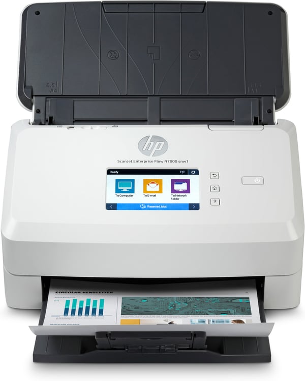 HP Scanjet Enterprise Flow N7000 Skanner med papir-tilførsel 600 x 600 dpi A4 Hvid