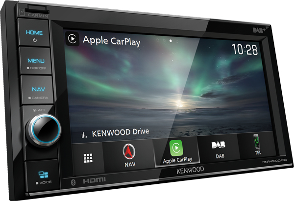 Kenwood DNR4190DABS auton mediavastaanotin Musta 200 W Bluetooth