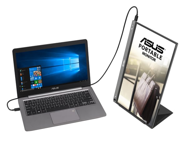 ASUS ZenScreen MB16ACE tietokoneen litteä näyttö 39,6 cm (15.6") 1920 x 1080 pikseliä Full HD LED Harmaa