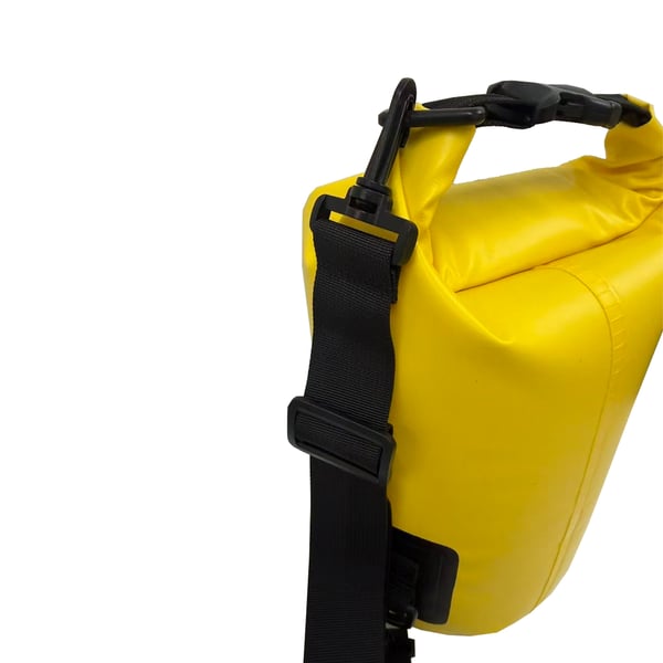 Nilox Dry Bag 5L Gul, Sort Polyvinylchlorid (PVC)