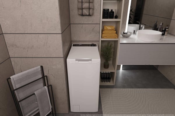 Haier THASN276TM7-S tvättmaskin Toppmatad 7 kg 1200 RPM Vit