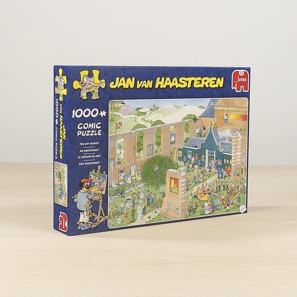 Jan van Haasteren The Art Market 1000 pcs Puslespil 1000 stk Tegneserier
