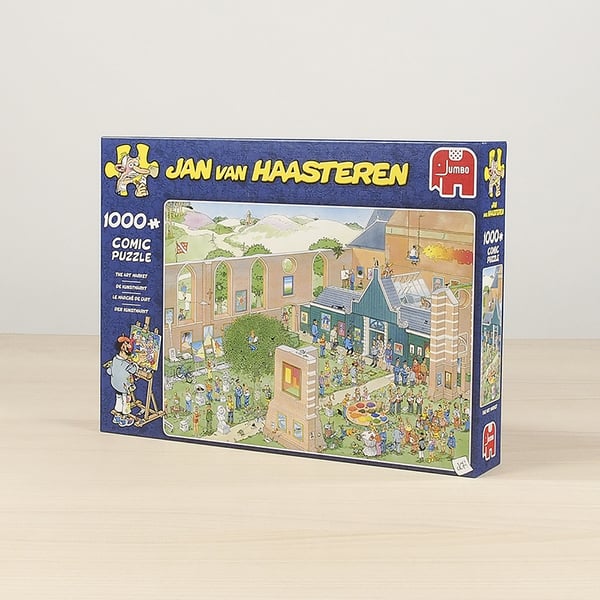 Jan van Haasteren The Art Market 1000 pcs Puslespil 1000 stk Tegneserier