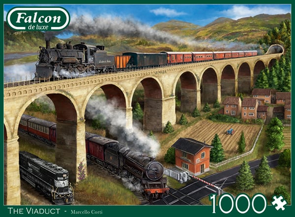 Falcon de luxe The Viaduct 1000 pcs Pussel 1000 styck Fordon