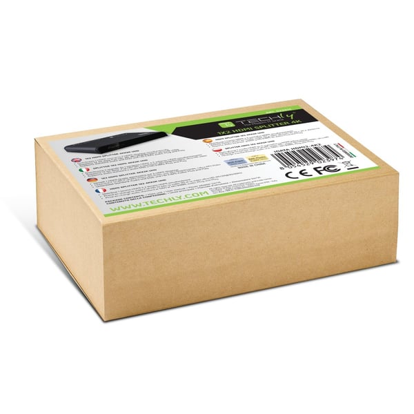 Techly IDATA HDMI2-4K2 bilddelare HDMI 2x HDMI