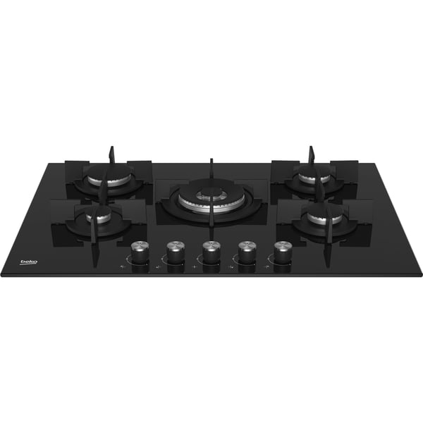 Beko HILW 75222 SL kogeplade Sort Indbygget 75 cm Gaskomfur 5 zone(s)