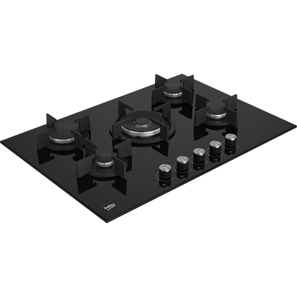 Beko HILW 75222 SL kogeplade Sort Indbygget 75 cm Gaskomfur 5 zone(s)
