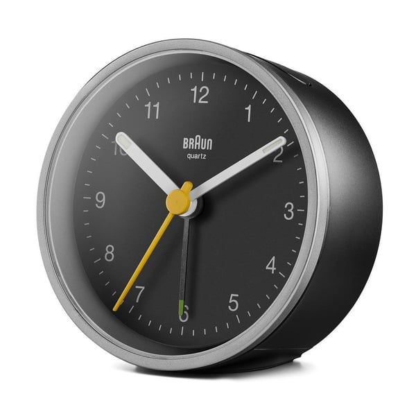 Braun BC12SB Quartz-väckarklocka Svart, Silver