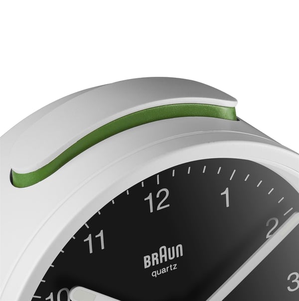 Braun BC12WB Quartz alarmur Sort, Hvid