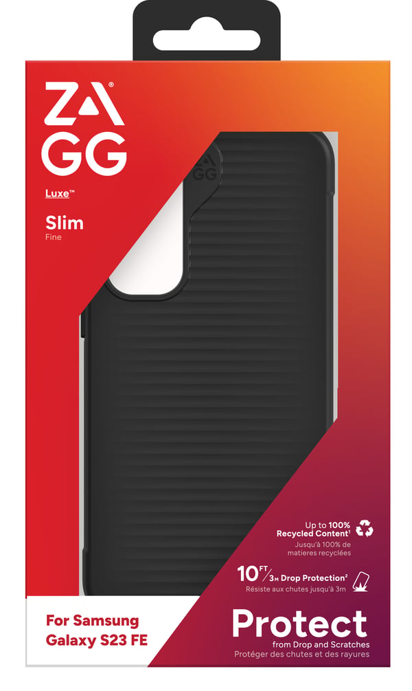 ZAGG Luxe matkapuhelimen suojakotelo 16,3 cm (6.4") Suojus Musta